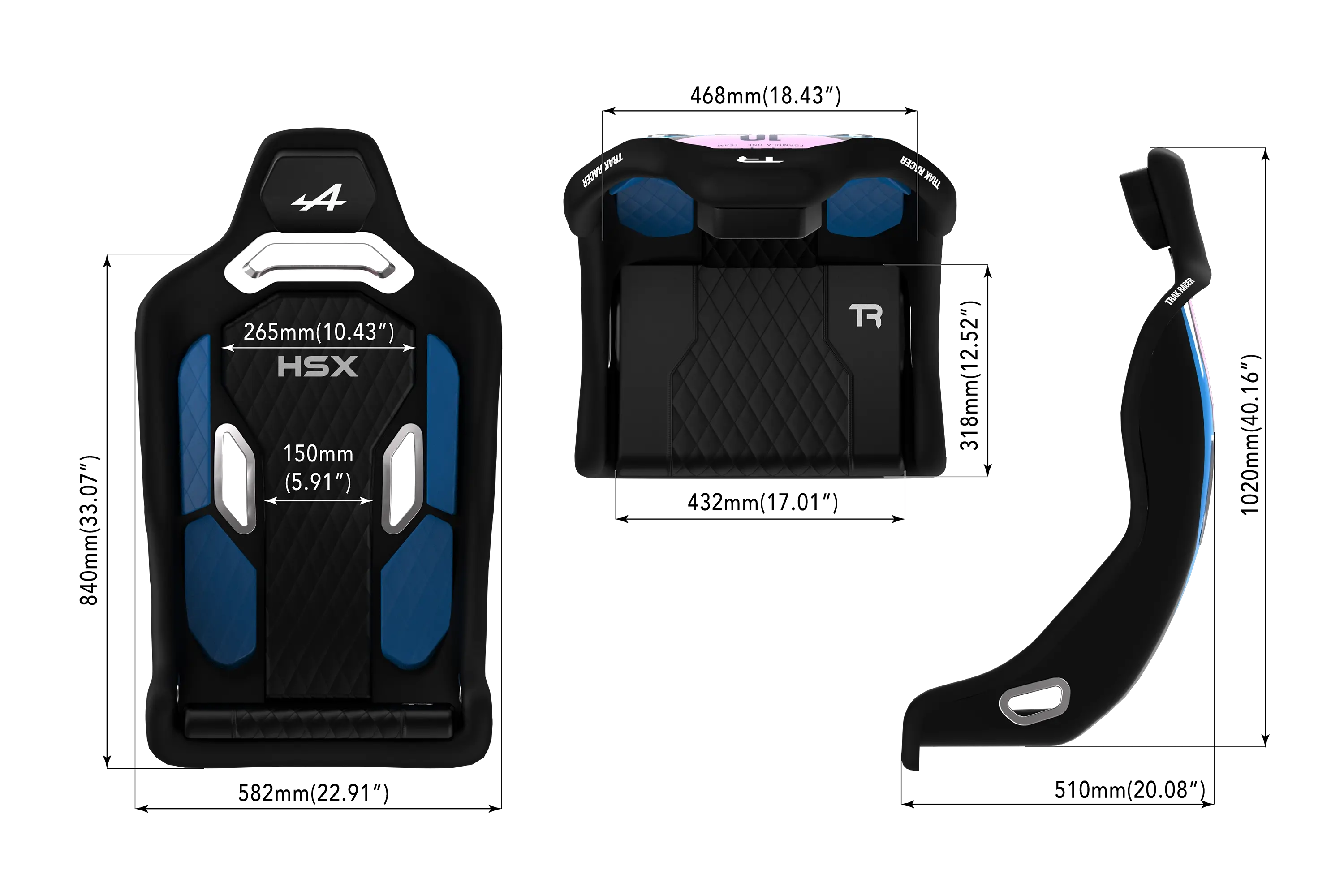 HSX Hybrid Formula Pro Racing Seat - BWT Alpine Formula One™ Team Edition - Image 7