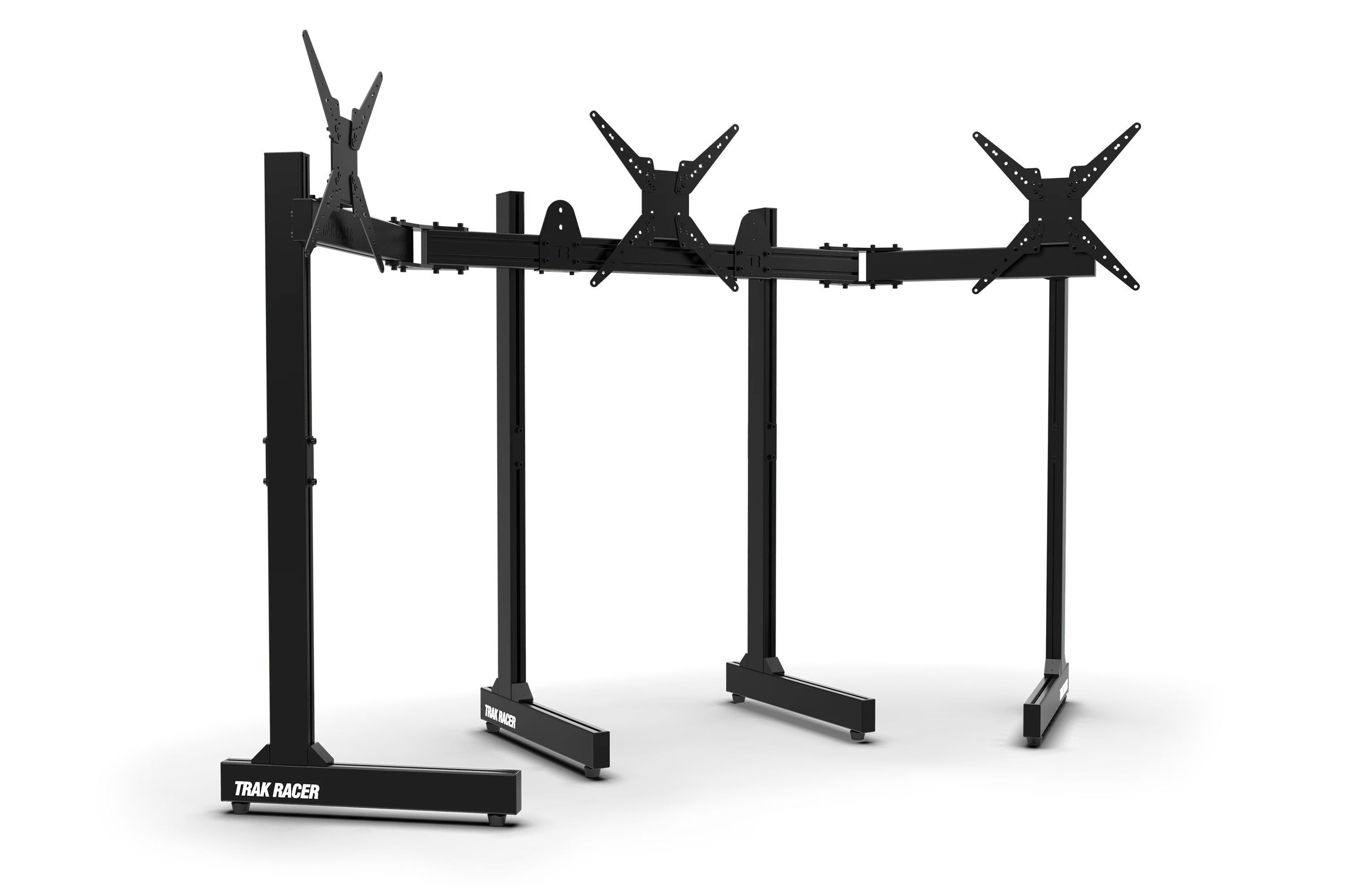 Freestanding Triple (3) Monitor Stand with Extra Leg Supports - Supports up to 55" Displays - Image 2