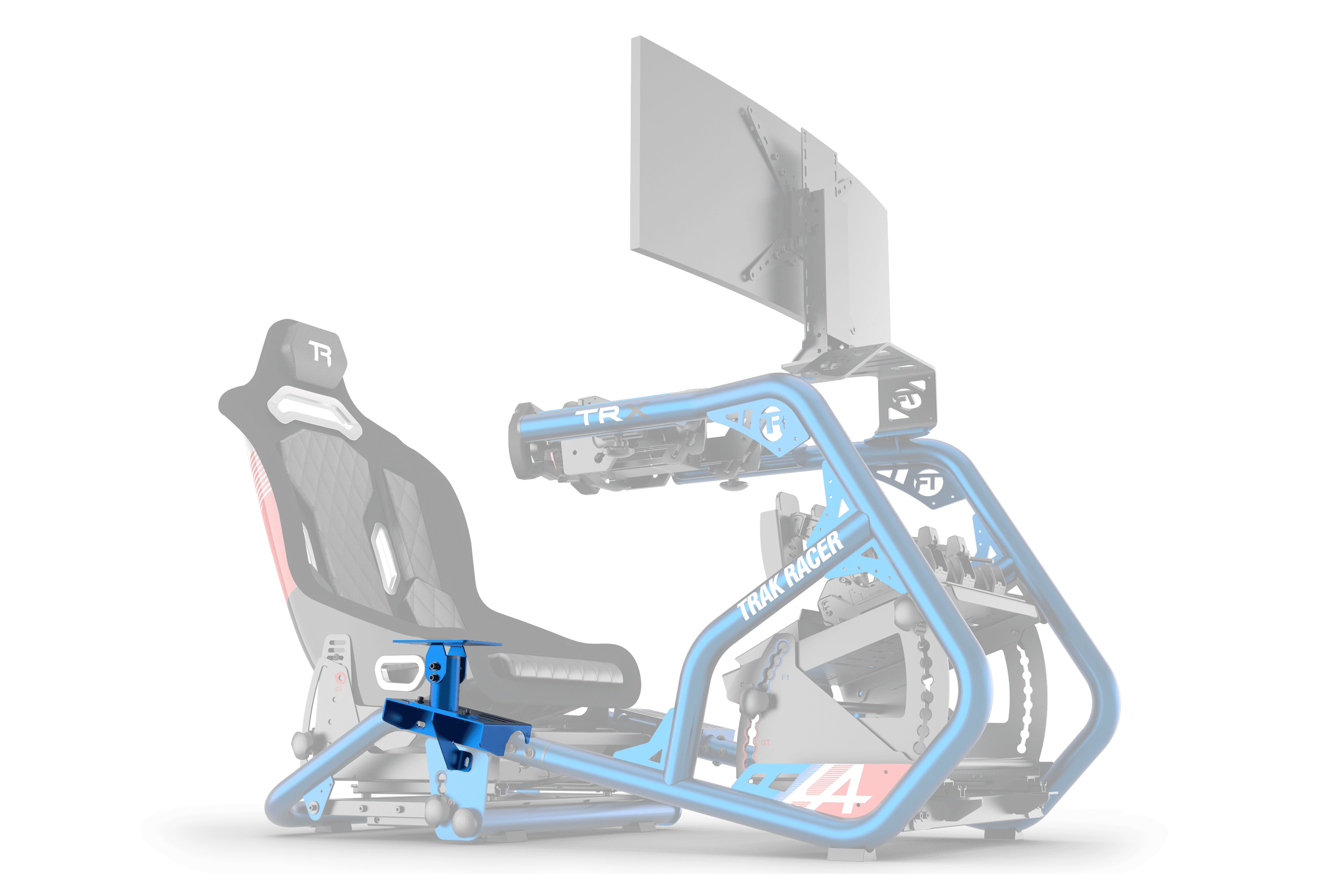 Universal Gear Shifter Mount for Alpine Racing TRX - Blue